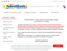 Tablet Screenshot of podarujzdrowie.pl